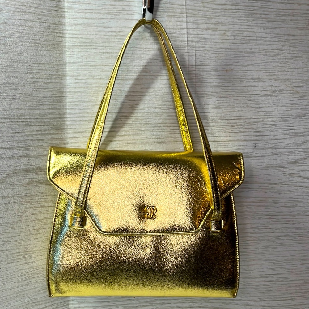 Coblentz gold lamae purse